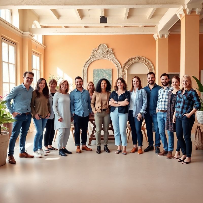 Foto di gruppo del team di Gallo & Marino nello studio di Venezia